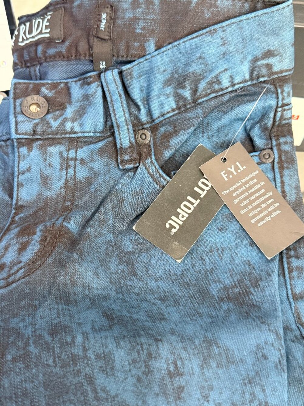 BOY'S RUDE SKINNY JEANS
